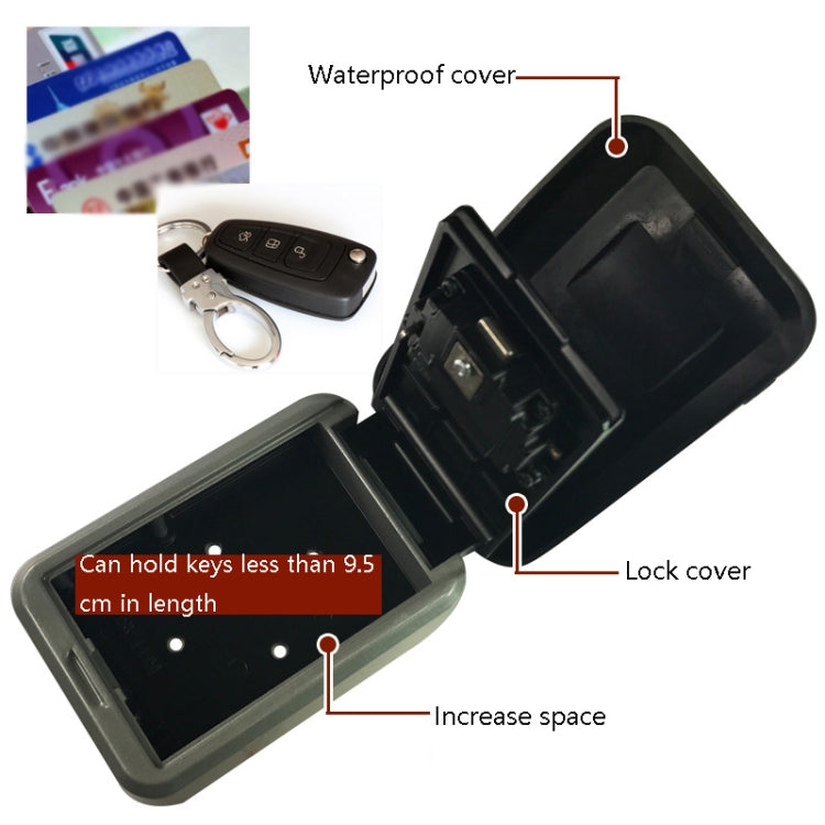 KB-Q-FSG Large Capacity Wall-Mounted Key Box Password Key Storage Box KB-Q-FSG Large Capacity Wall-Mounted Key Box Password Key Storage Box